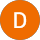 A picture of the letter d in an orange circle.